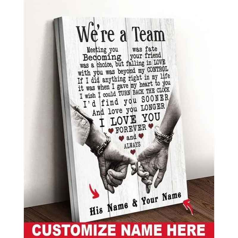 We're a Team Poster