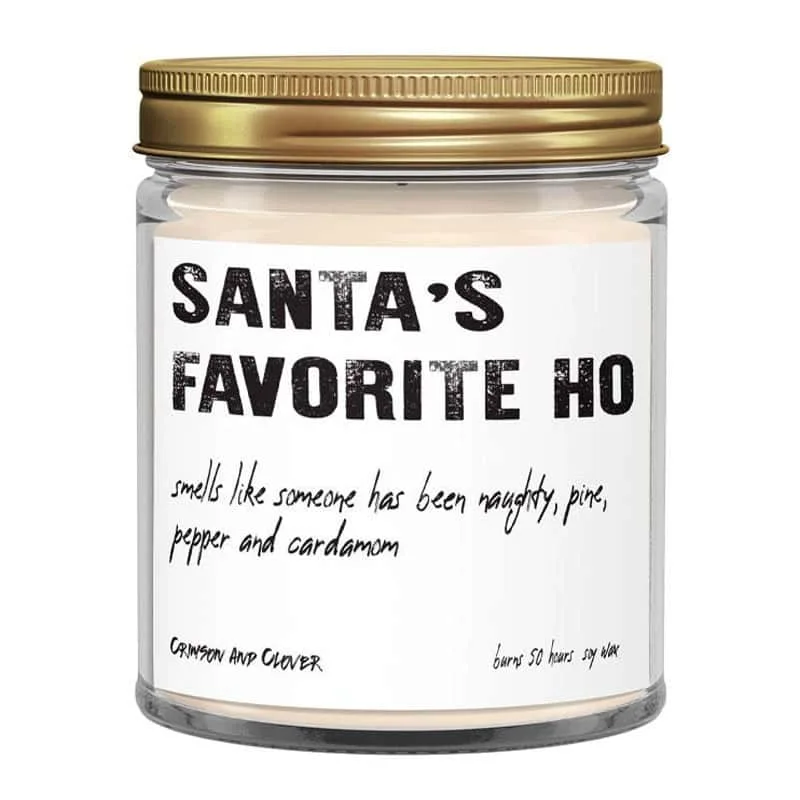 Santas Favorite Ho Candle