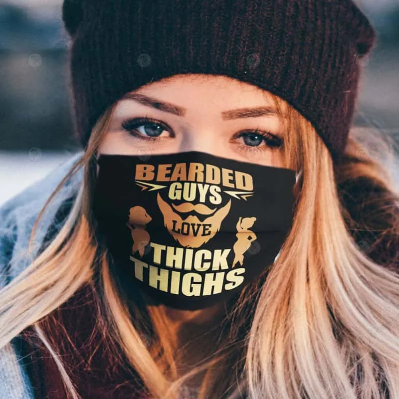 Bearded Guys Thick Thighs Mask