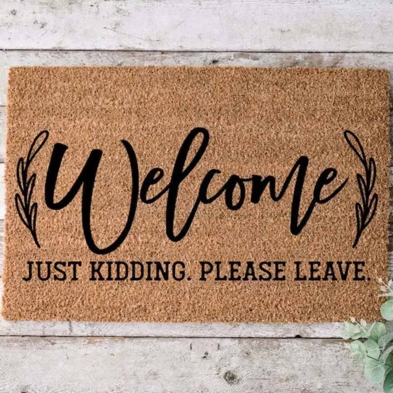 Funny Welcome Doormat for Housewarming Gifts