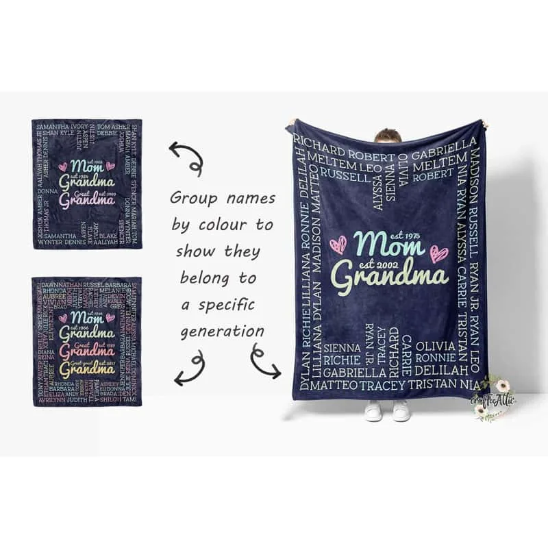 Mom Grandma Blanket