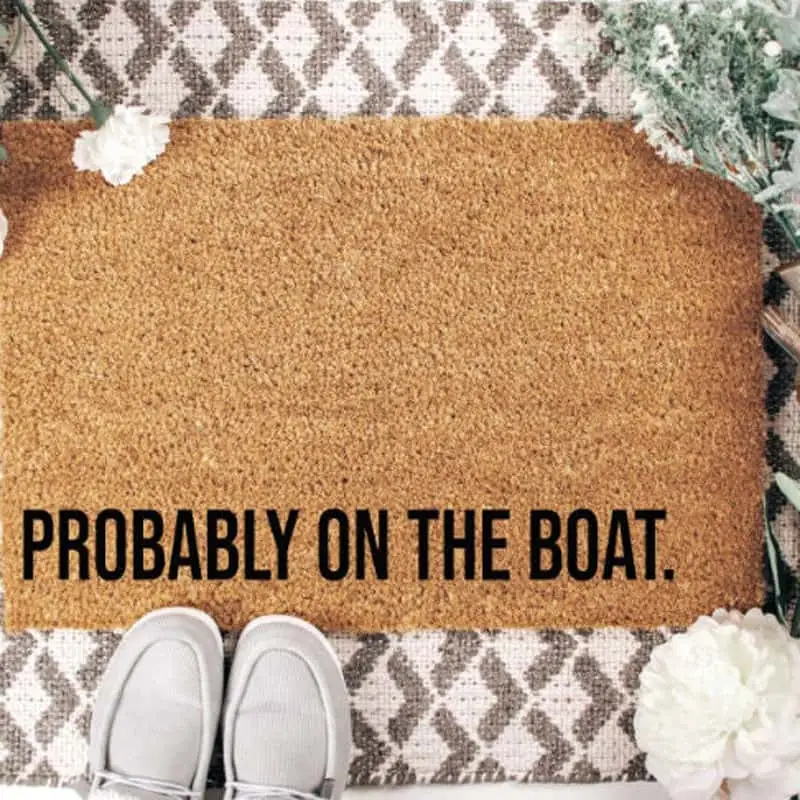 Problaby on the Boat Doormat