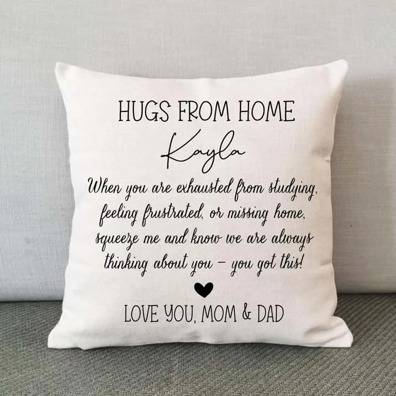 Hugs From Home Pillow