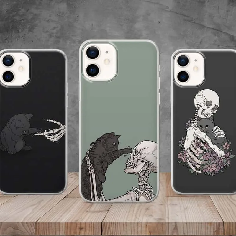 Skull Cat Phone Case