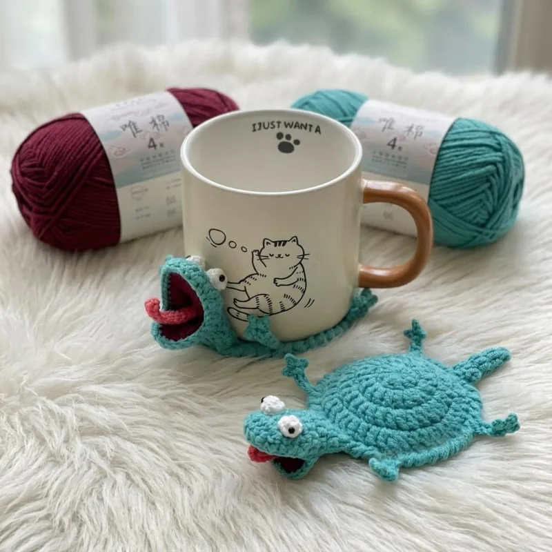 Handmade Crochet Animal Coaster