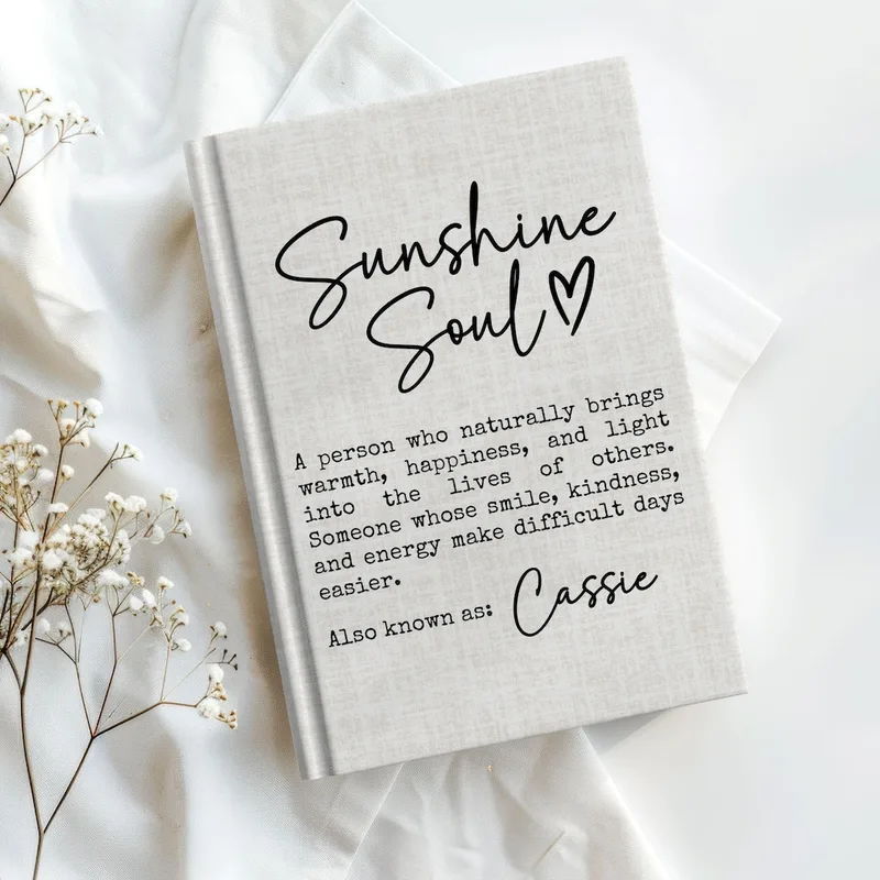 Sunshine Soul Definition Custom Name Journal