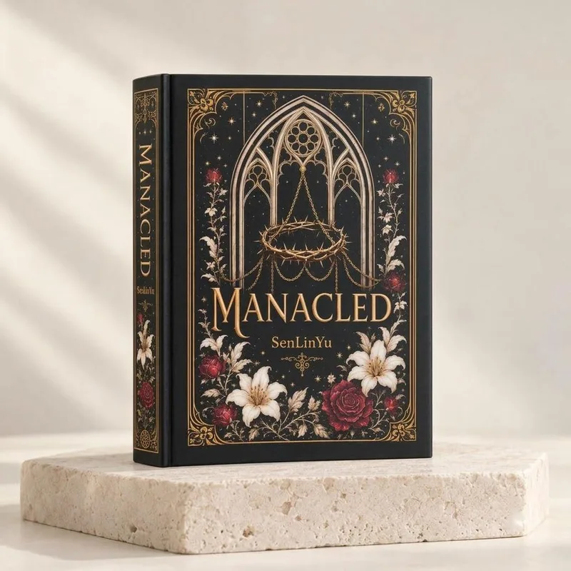 Manacled Gothic Floral Hardcover Notebook